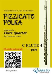 Icon image Flute 4 part of "Pizzicato Polka" Flute Quartet sheet music: for intermediate player