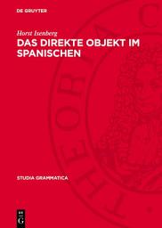 Icon image Das direkte Objekt im Spanischen