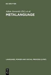 Icon image Metalanguage: Social and Ideological Perspectives