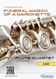 Icon image Flute Quartet sheet music: Funeral march of a Marionette (score): intermediate level