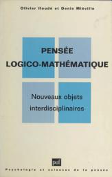 Icon image Pensée logico-mathématique: Nouveaux objets interdisciplinaires