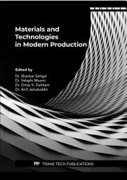 Icon image Materials and Technologies in Modern Production