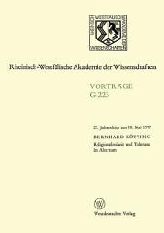 Icon image Religionsfreiheit und Toleranz im Altertum: 27. Jahresfeier am 18. Mai 1977 in Düsseldorf