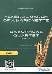 Icon image Saxophone Quartet sheet music: Funeral march of a Marionette (score): intermediate level