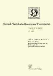 Icon image Biene und Honig als Symbol des Dichters und der Dichtung in der griechisch-römischen Antike: 186. Sitzung am 20. Juni 1973 in Düsseldorf