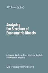 Icon image Analysing the Structure of Economic Models