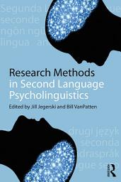 Icon image Research Methods in Second Language Psycholinguistics