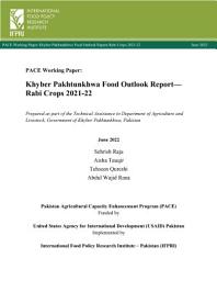 Icon image Khyber Pakhtunkhwa Food Outlook Report (Rabi) 2022 - Rabi crops 2021-22