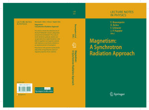 Icon image Magnetism: A Synchrotron Radiation Approach