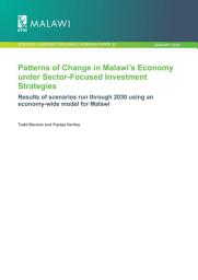 Icon image Patterns of change in Malawi’s economy under sector-focused investment strategies: Results of scenarios run through 2030 using an economy-wide model for Malawi